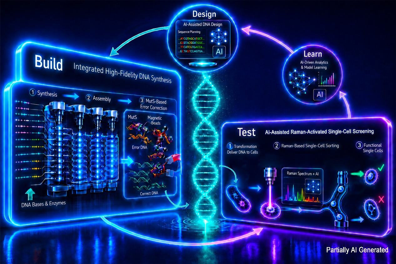 Scientists propose integrated “synthesis-assembly-error correction” paradigm for high-fidelity long-fragment DNA synthesis